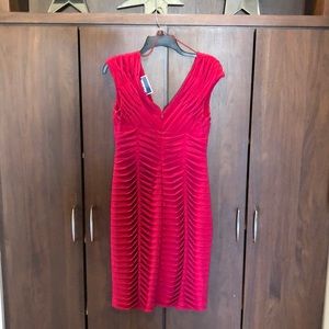 NWT Stunning Deep Red Adrianna Papell dress